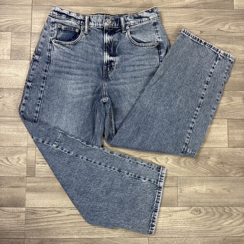 Lucky Brand Barrel Leg Denim Jeans High Rise Medium Wash sz 8/29 Ankle